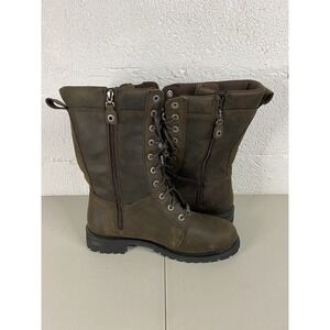 Harley Davidson Boots Women's Size 11M Brown Leather Harnett Lace Up NIB D84473